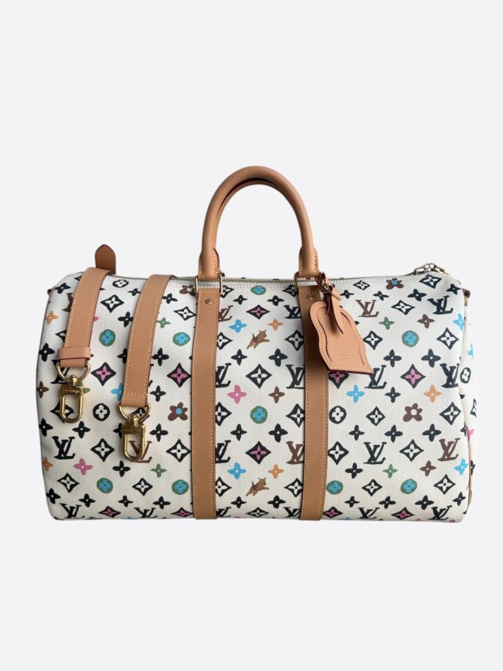 Louis Vuitton Tyler The Creator Cream & Multicolor Monogram Keepall 50